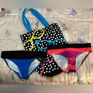 Nike Bikini Bottoms Beach Bag Bundle! Size Small